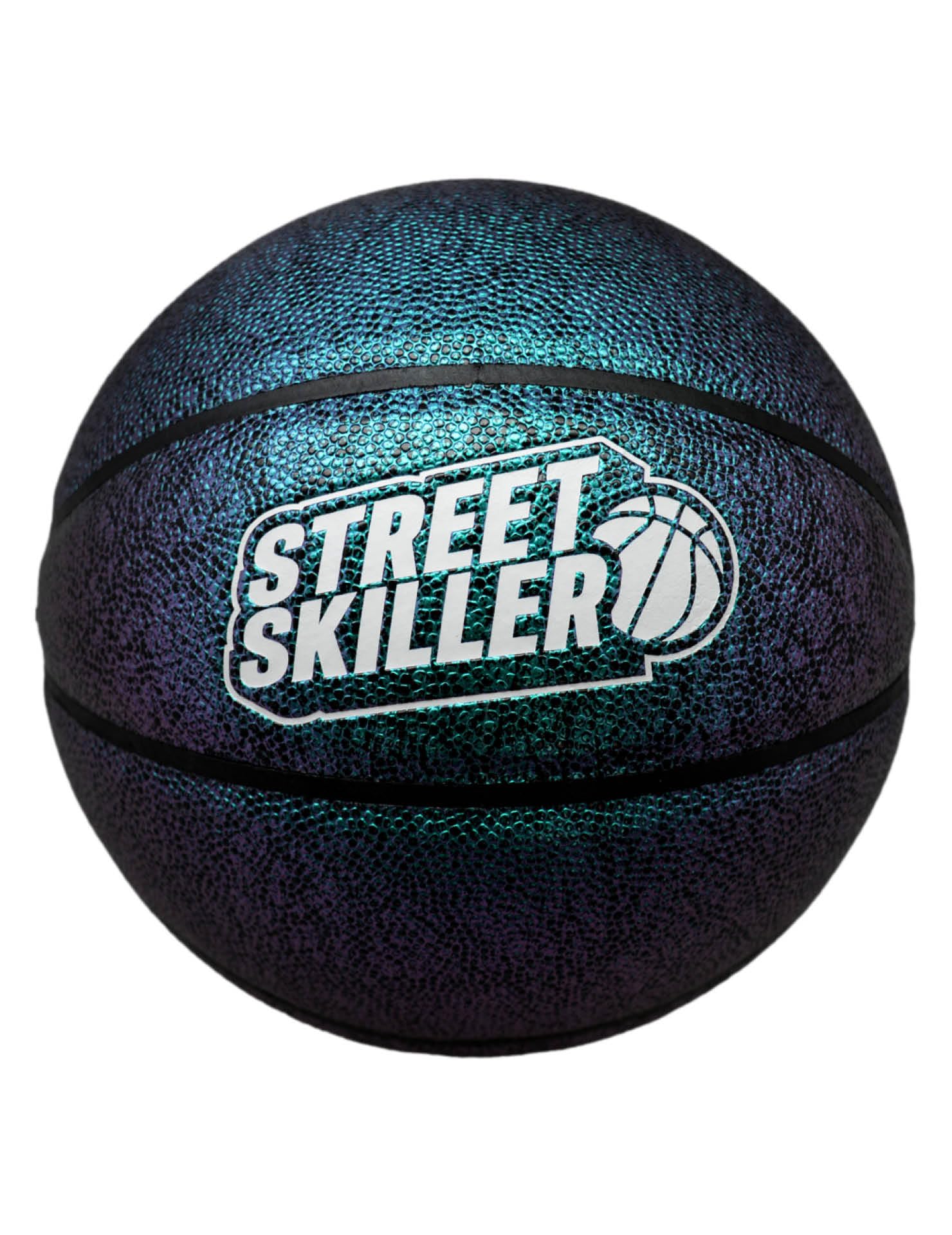 STREET SKILLER Uranus koszykówka Dribbling, oficjalny rozmiar 7, do gier wewnątrz i na zewnątrz (zielona)