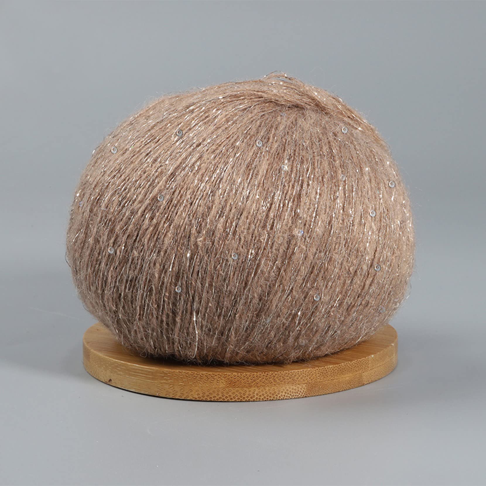 Hilo de Mohair con Lentejuelas, 50 g, Suave y Esponjoso, for Tejer suéteres chales Crochet(6)