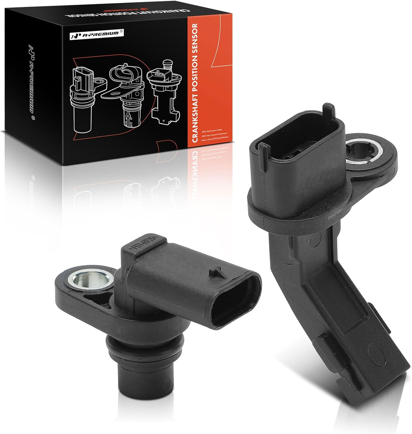 A-Premium 2-PC Engine Camshaft Crankshaft Position Sensors Compatible with Mercedes-Benz C300 2016-2020 2.0L, CLA250 2014-2020, CLA45 AMG 2014-2019, Replace# 2709050400, 2709050043