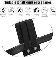 Vista 4 de Weewooday 2 Pcs Molle Phone Pouches, 1000d Nylon Universal Tactical Cell Phone Pouch Holsters Army Holders for Men Belt, Black