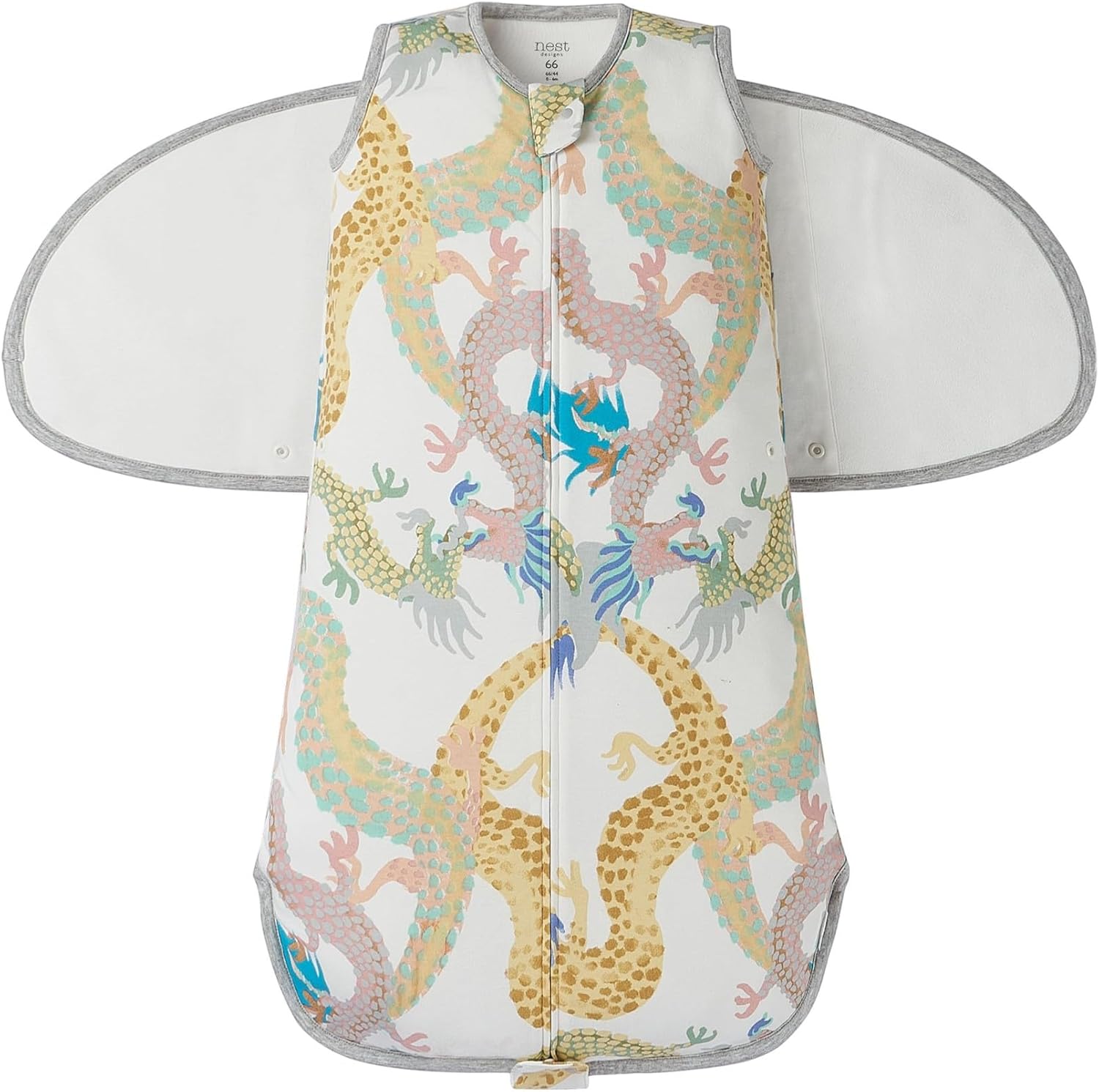 Nest Designs Organic Cotton Swaddle Sleep Bag | 0.25-1.0 TOG | GOTS Certified & OEKO-TEX® Certified Fabric