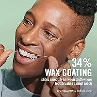 Vista 5 de Reach Hilo dental encerado de menta, 200 yardas (paquete de 3)