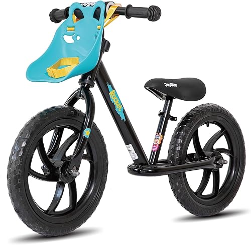 Miniatura 5 de JOYSTAR Bicicleta de equilibrio para niños de 1214 pulgadas para niños de 18 meses a 6 años, bicicletas de equilibrio ligeras con reposapiés y cesta