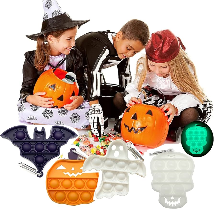 ハロウィンおもちゃ プッシュポップバブル ハロウィンキーホルダーパンプキン ハロウィンおもちゃ プッシュポップバブル ハロウィンキーホルダー