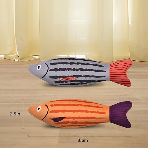 Miniatura 7 de Juguetes para gatos, juguetes de hierba gatera para gatos, suaves y duraderos con sonido de sonajero, juguetes interactivos para gatos de interior,