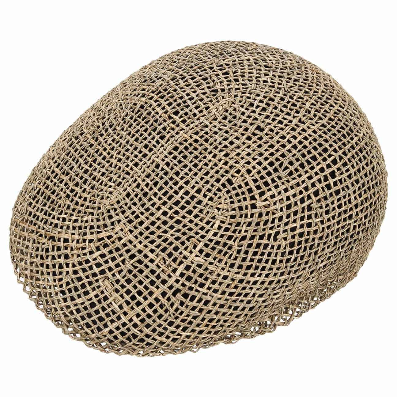 Lipodo Casquette Plate en Paille Femme/Homme - Made in Italy Bonnet de avec Visiere Printemps-ete Ete