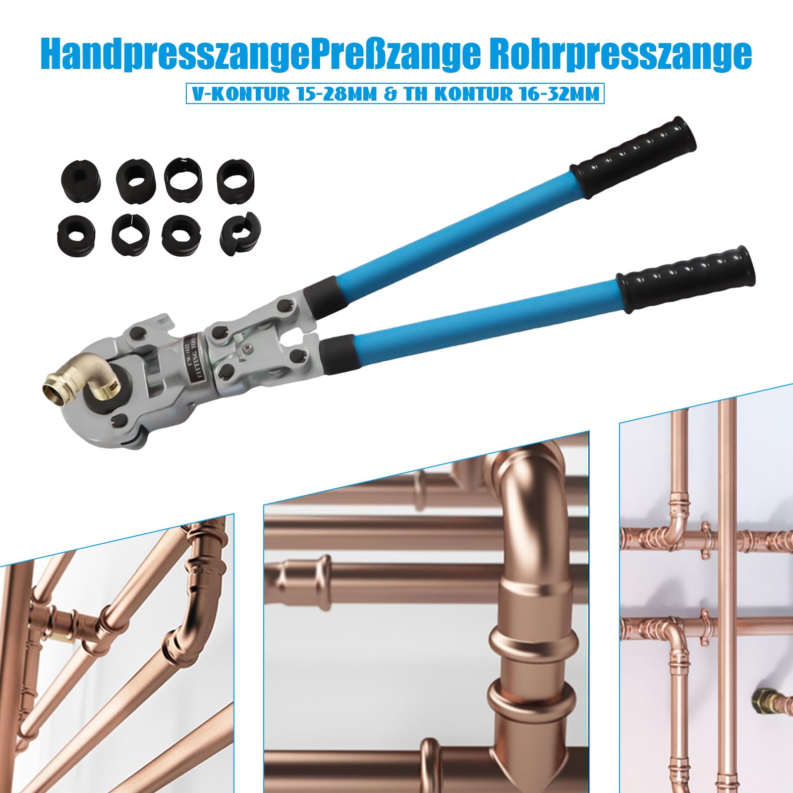 Pressbacke TH16~TH32 TH-Kontur für 16mm,20mm,26mm,32mm Set Presswerkzeug, Pressbackeneinsatz Pressbacke TH16~TH32 TH-Kontur für 16mm,20mm,26mm,32mm Set Presswerkzeug, Pressbackeneinsatz