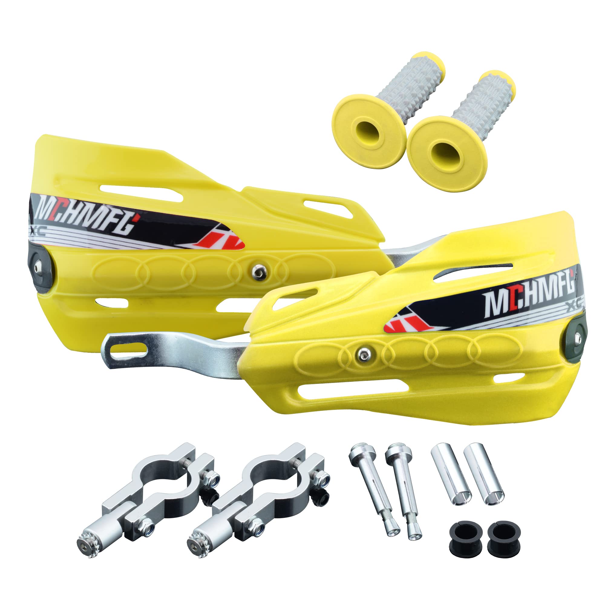 Dirt Bike Hand Guards with Grips - Universal Motorcycle Handguards for Pit Bikes ATV Motocross Enduro