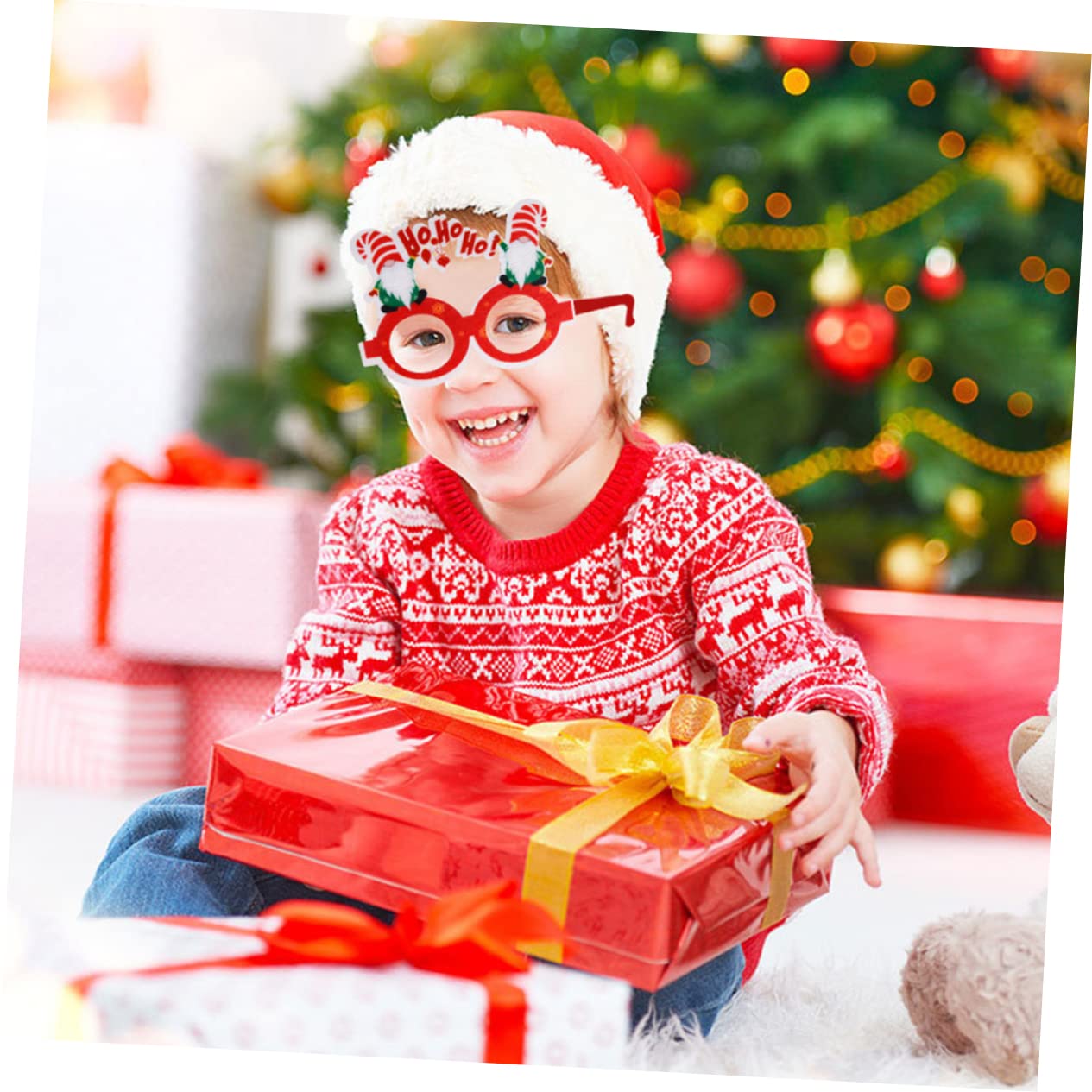 Amosfun 18stücke Teiliges Weihnachtsbrillen Lustige Partybrillen Filz Für Festliche Anlässe Für Und Feiern Weihnachts-Accessoires