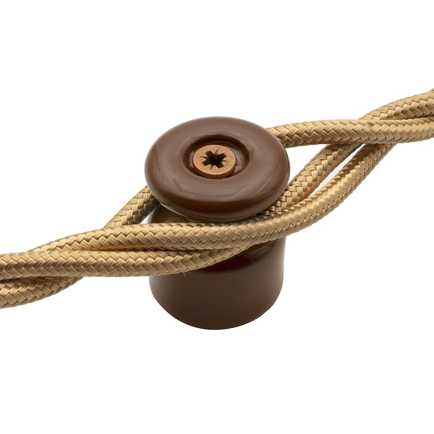 Amarcords - Kabel Fat Med Skruv Och Plugg. 10 Isolatorer Tappning Fu00e4rg Porslin BROWN Fu00f6r Installation Av Vu00e4gg Braid Kablar Amarcords - Kabel Fat Med Skruv Och Plugg. 10 Isolatorer Tappning Fu00e4rg Porslin BROWN Fu00f6r Installation Av Vu00e4gg Braid Kablar