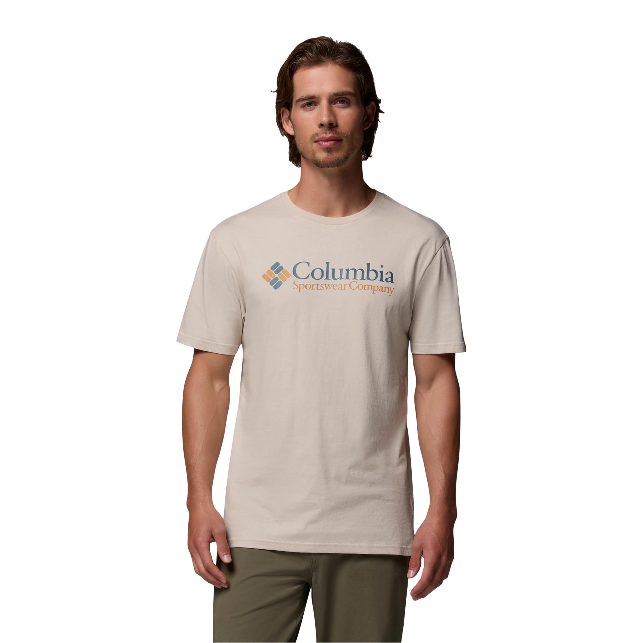 Columbia Sportswear Men's Brown Columbia - ’S Csc Basic Logo™ Tee - Dark Stone, Csc Retro Logo Small