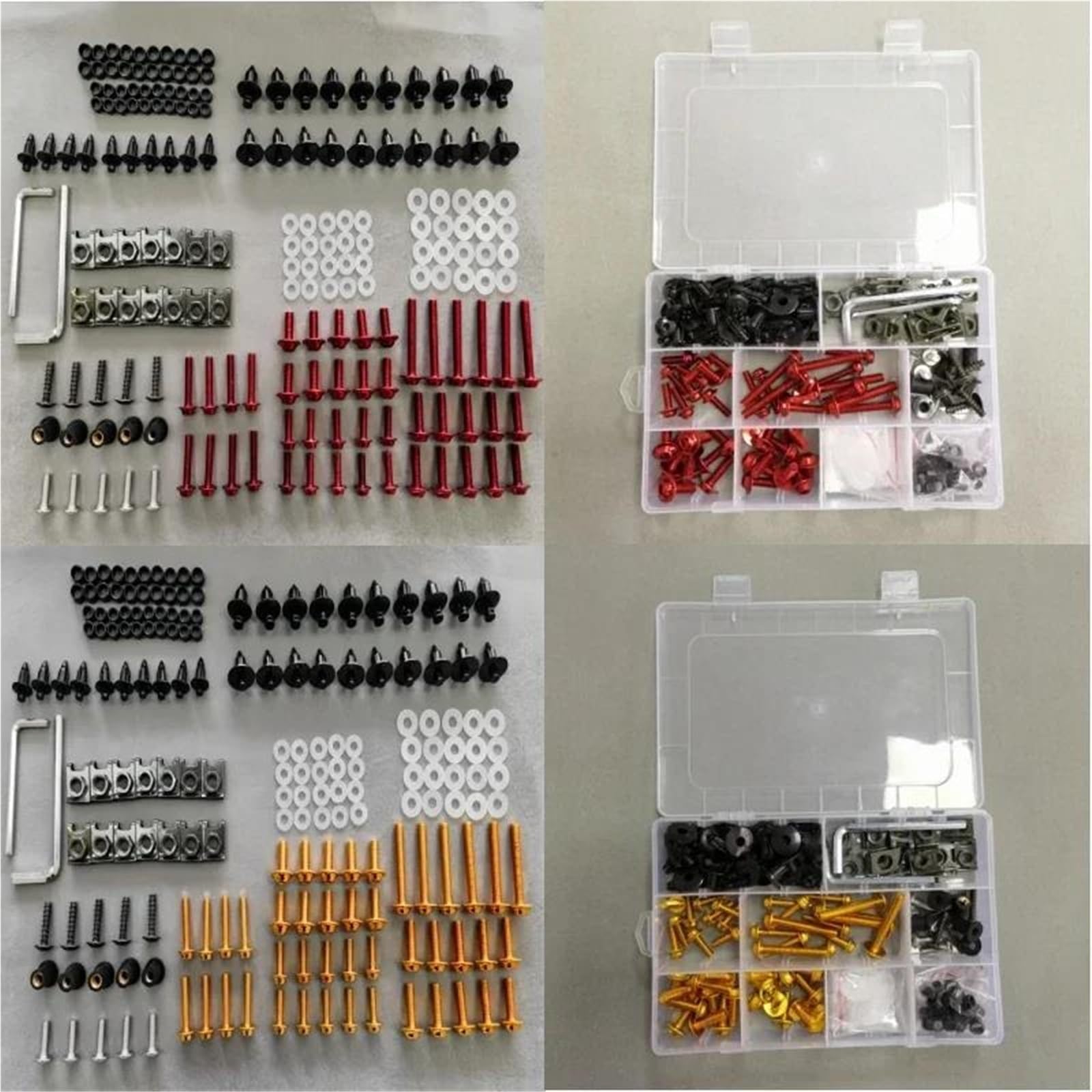 Decorare Kit Bulloni Viti Per Carenatura Moto Per VFR1200 VFR800 ST1300 CBR1000XX(Nero)