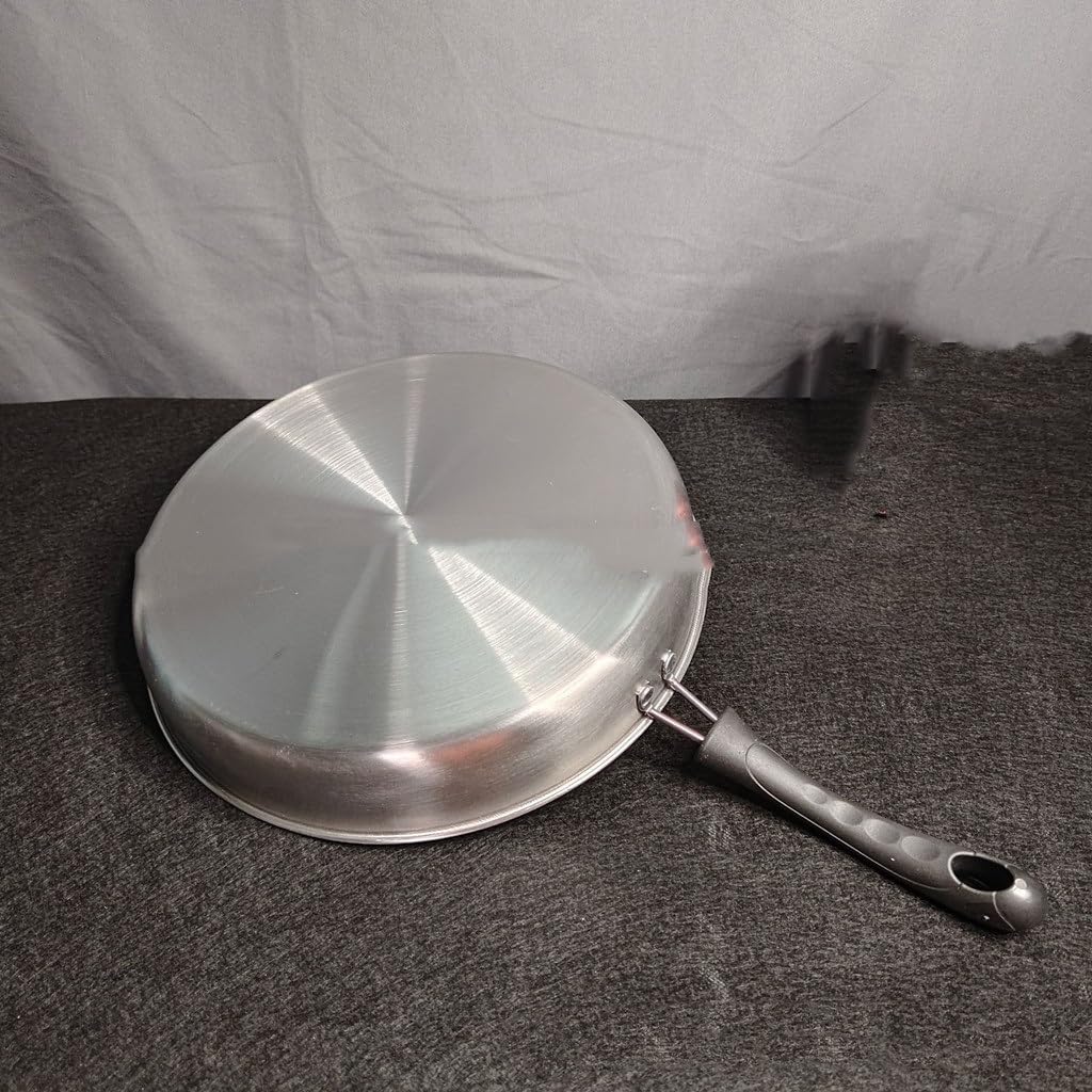 Stainless Steel Flat Bottom Frying Pan, Stove Common Steak Fried Egg