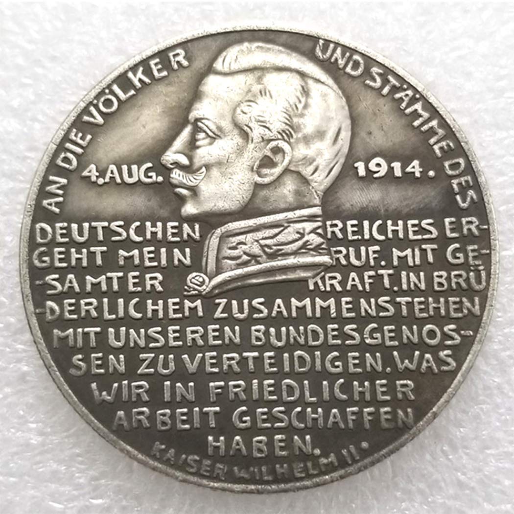 Alte Deutsche Münze Von 1914 – Dynastie Ritter Nickel – Versilbert & Handgefertigt, Perfekt Als Geschenk Für Papa Oder Sammler