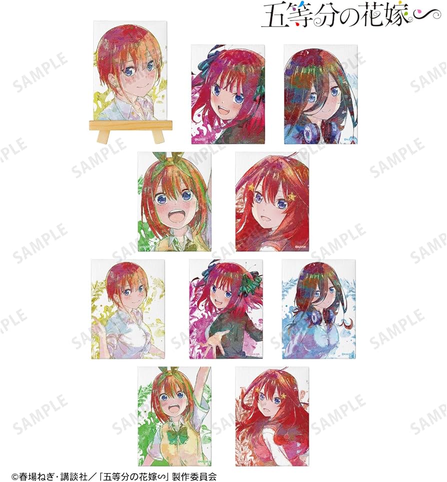 五等分の花嫁 キャンバスボード Amazon.co.jp: 五等分の花嫁 トレーディング grunge CANVAS ミニ