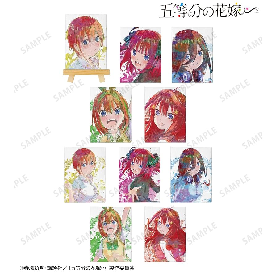 五等分の花嫁　キャンバスボード　全12種まとめ売り 五等分の花嫁展【公式】 on X: 