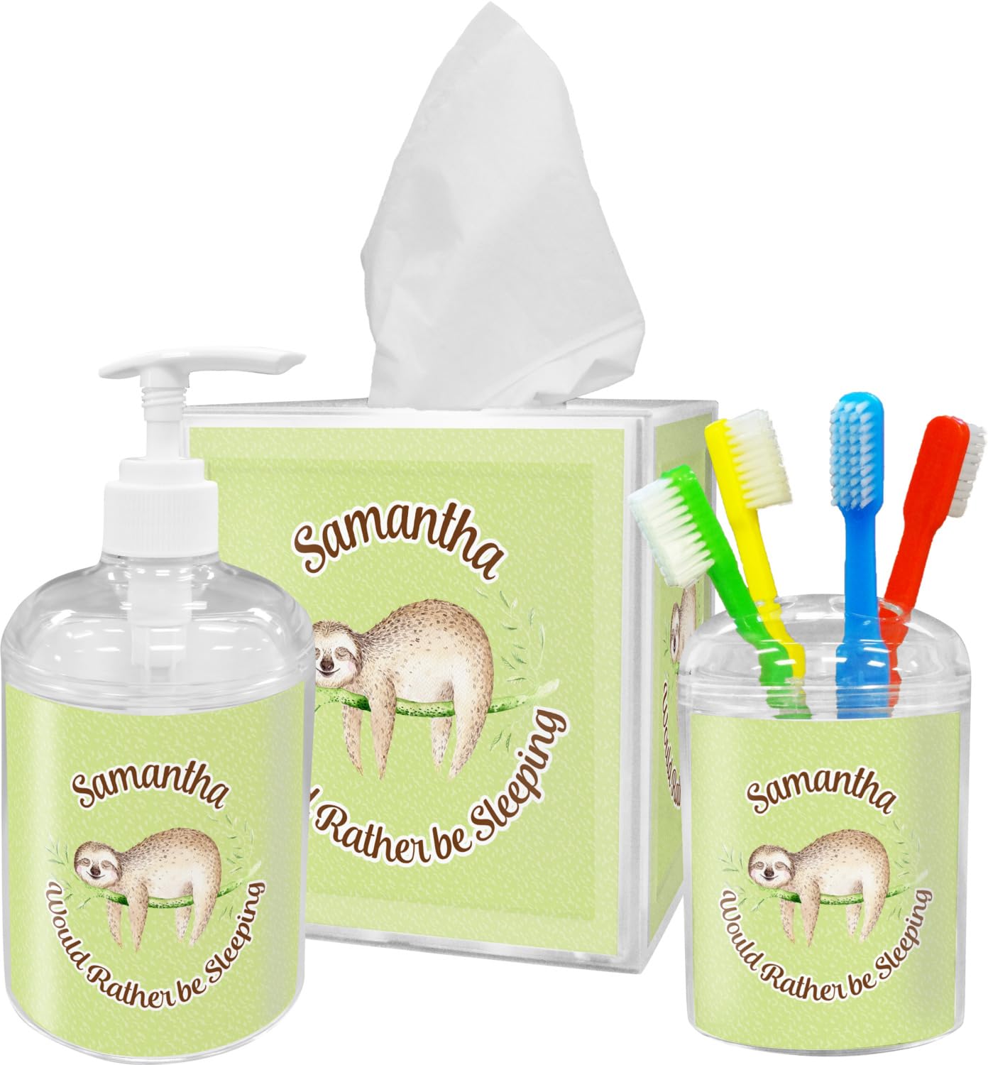 RNK Shops Personalized Sloth Toothbrush Holder