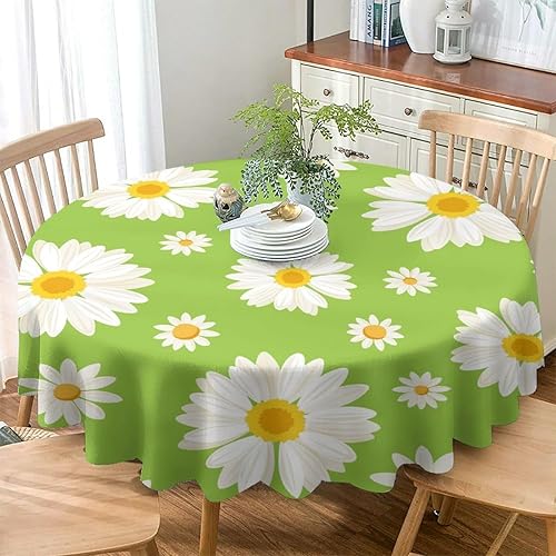 Miniatura 885 de Mantel floral hippie, diseño retro de los años 70, naranja, rosa, azul, floral, bohemio, estampado estético de margaritas, para fiesta, picnic