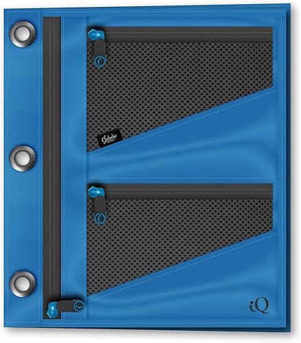 iScholar Estuche para lápices expandible jumbo, 3 bolsillos, el color puede variar (55035)