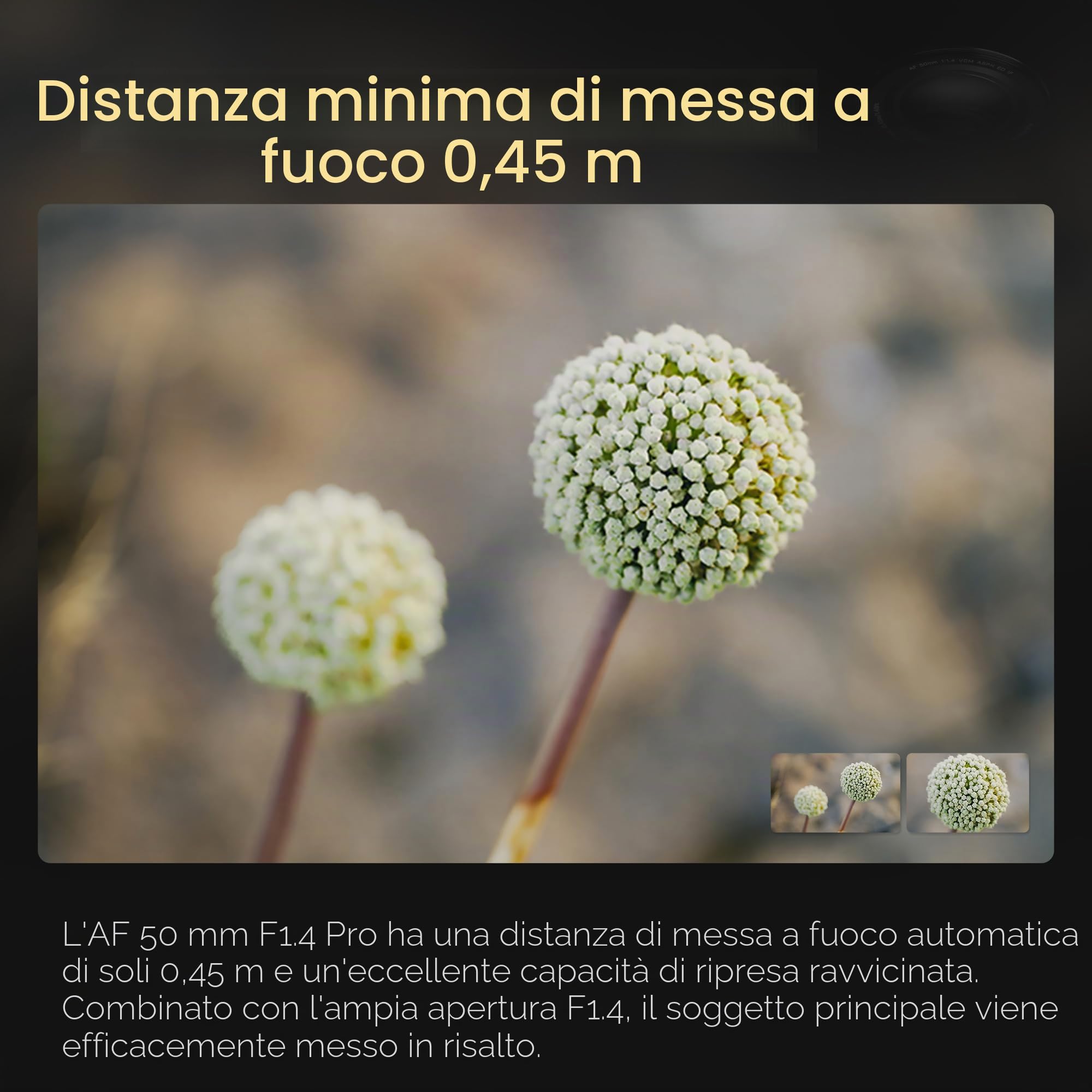 VILTROX Obiettivo AF 50mm F1.4 Pro per fotocamera Sony FE Full Frame Auto Focus Prime Lens