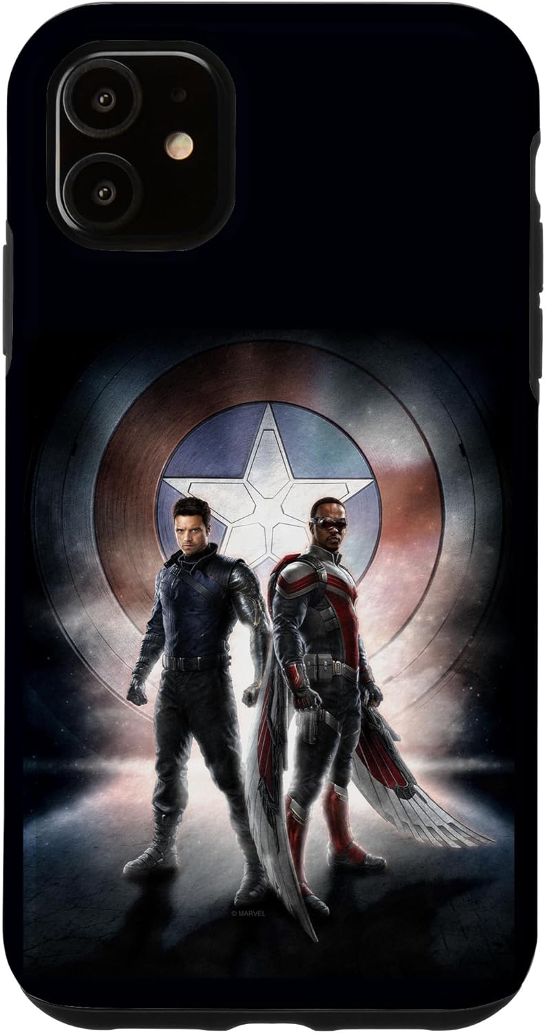 iPhone 13 Marvel Falcon & Winter Soldier Team Up Poster Shield Case