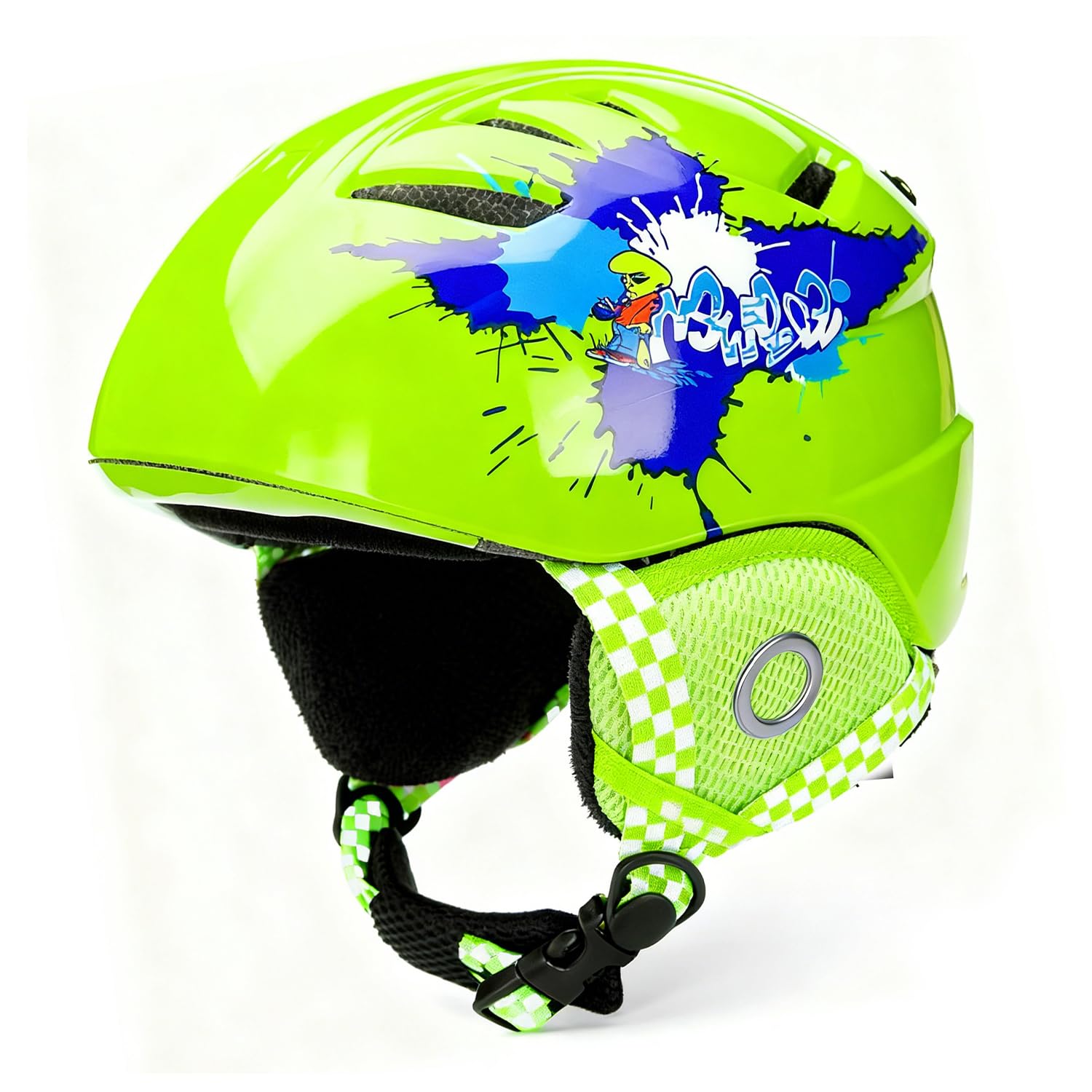 Casque de ski pour tout-petits et enfants Casque de snowboard avec lunettes de luge et autres activités de neige, ultra léger, confort et chaleur, petite taille, certifié ASTM