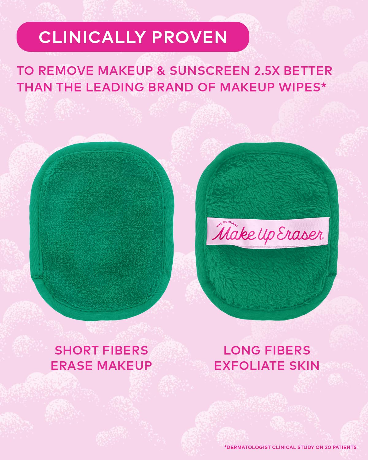 7-Day Set, Erase All Makeup with Just Water, Including Waterproof Mascara, Eyeliner, Foundation, Lipstick, Sunscreen, and More! 7ct: Recycled Green 7 Count (Pack of 1)