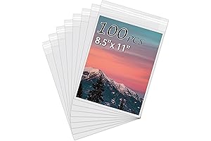 Acid-Free Photo Sleeves for 8.5x11 Prints: Crystal Clear Protection for Your Precious Memories