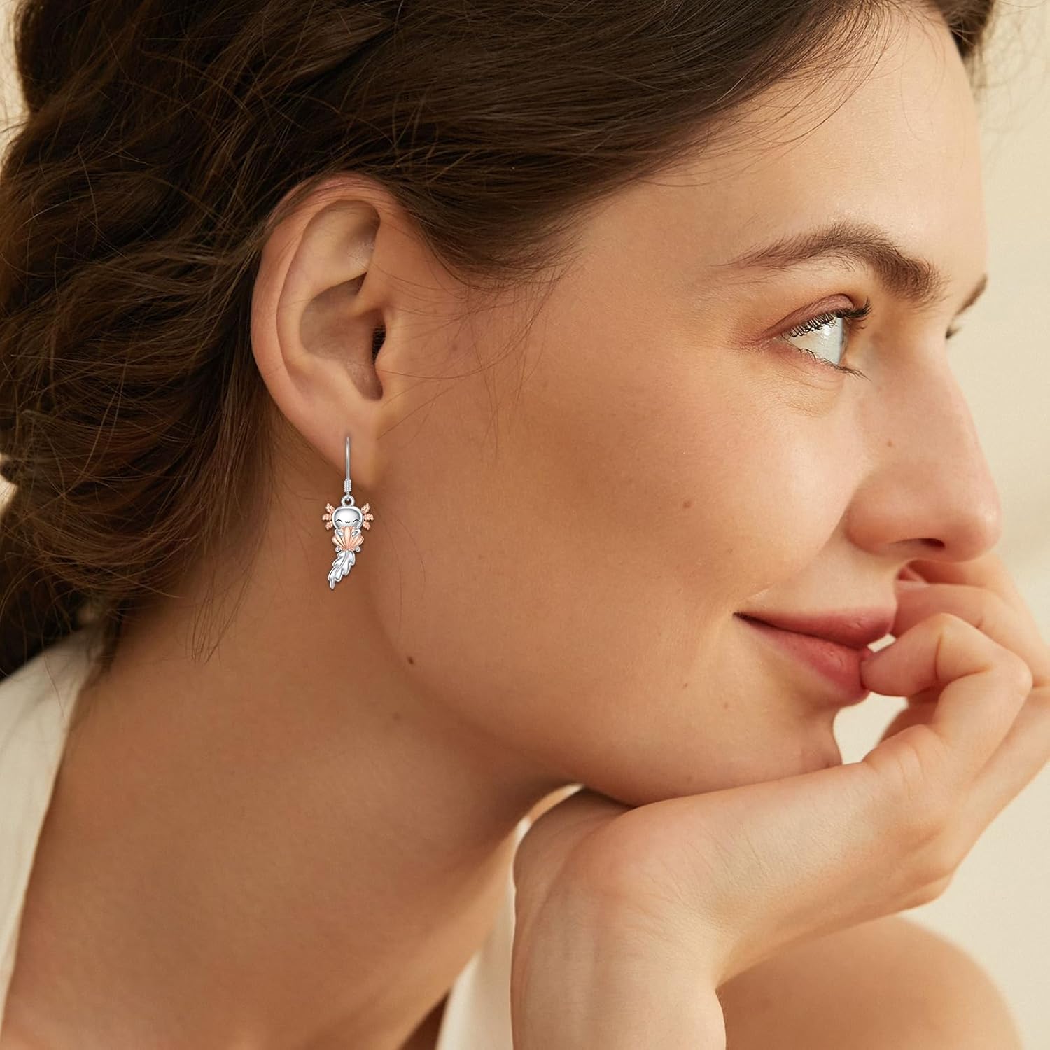 Heart Animal Earrings 925 Sterling Silver Animal Dangle Drop Earrings Jewelry Gifts for Women Animal Lovers