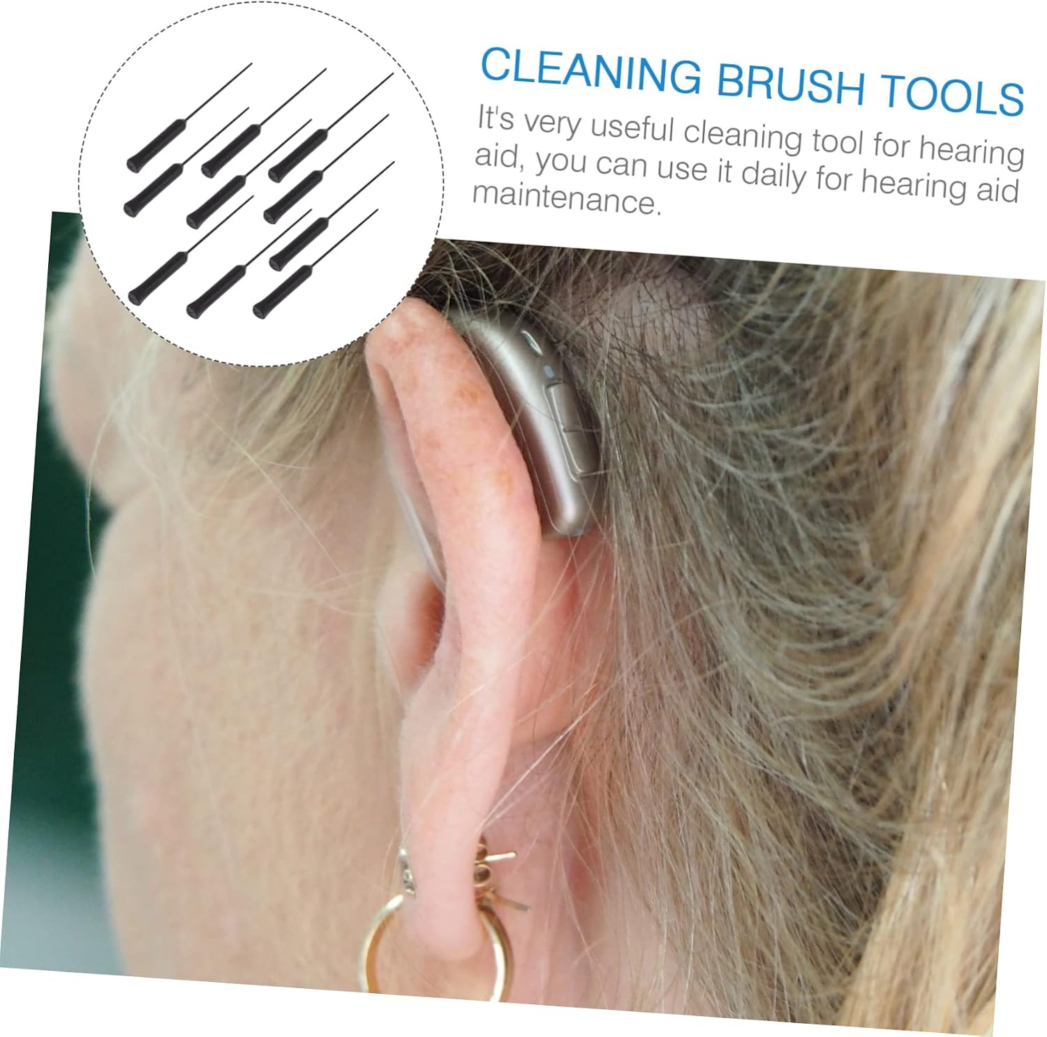 20pcs Cleaning Kit Vent Cleaners for Ear Wax Removal Premium Tools for Amplifiers Portable and Easy to Use