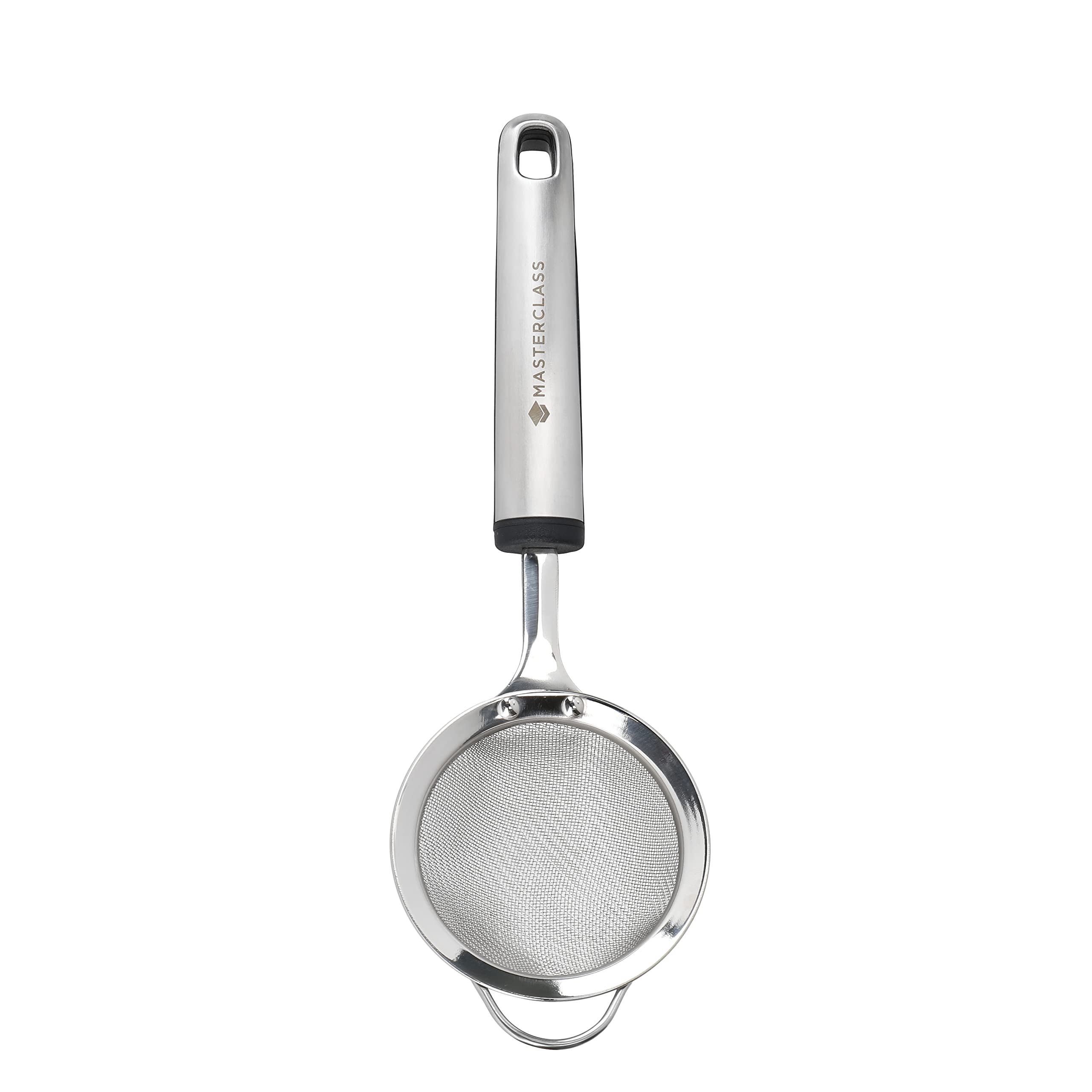 MasterClass Soft Grip Sieve, 8 cm, Carded, Stainless Steel, Silver