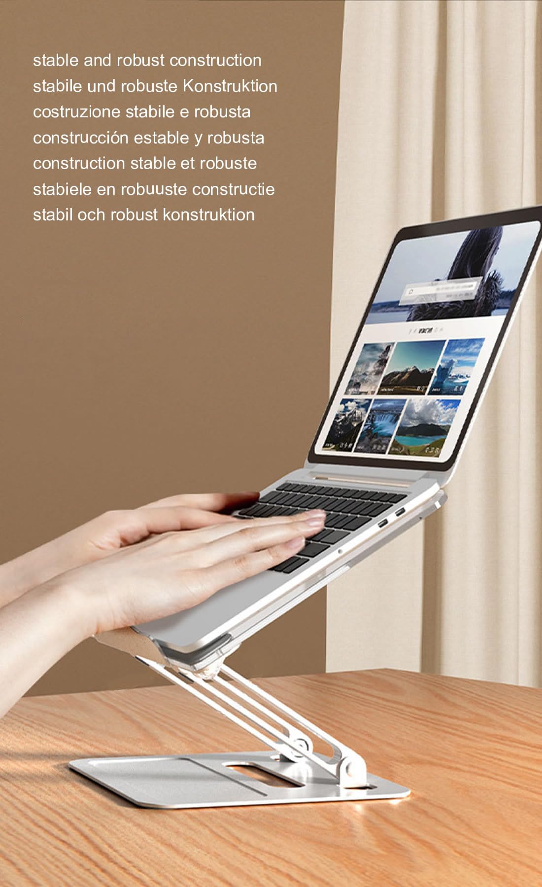 Leggio Da Tavolo Regolabile - Supporto Per Libri E Tablet - Foto 6