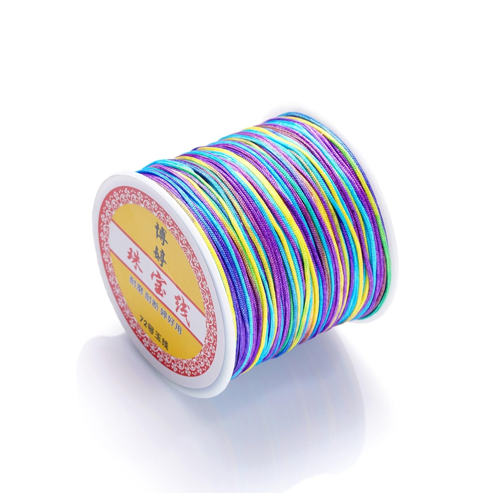 Nylon Cord Thread 10pcs 30M/Roll 0.8mm Nylon Thread Cord Chinese Knot Tassels Cord Bracelet Braided String for Making Bracelet, Necklace, Chinese Knot(Color 06)