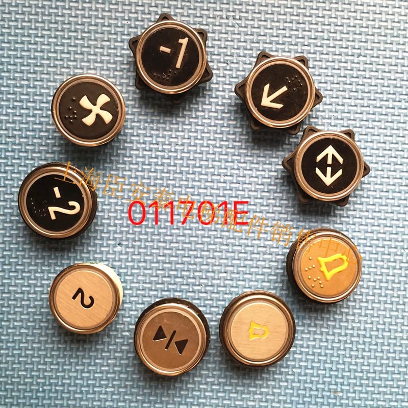 5pcs 011701E Elevator Button Braille Stainless Steel Characters Elevator Accessories