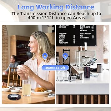 Restaurant Buzzer System, 10 Coaster