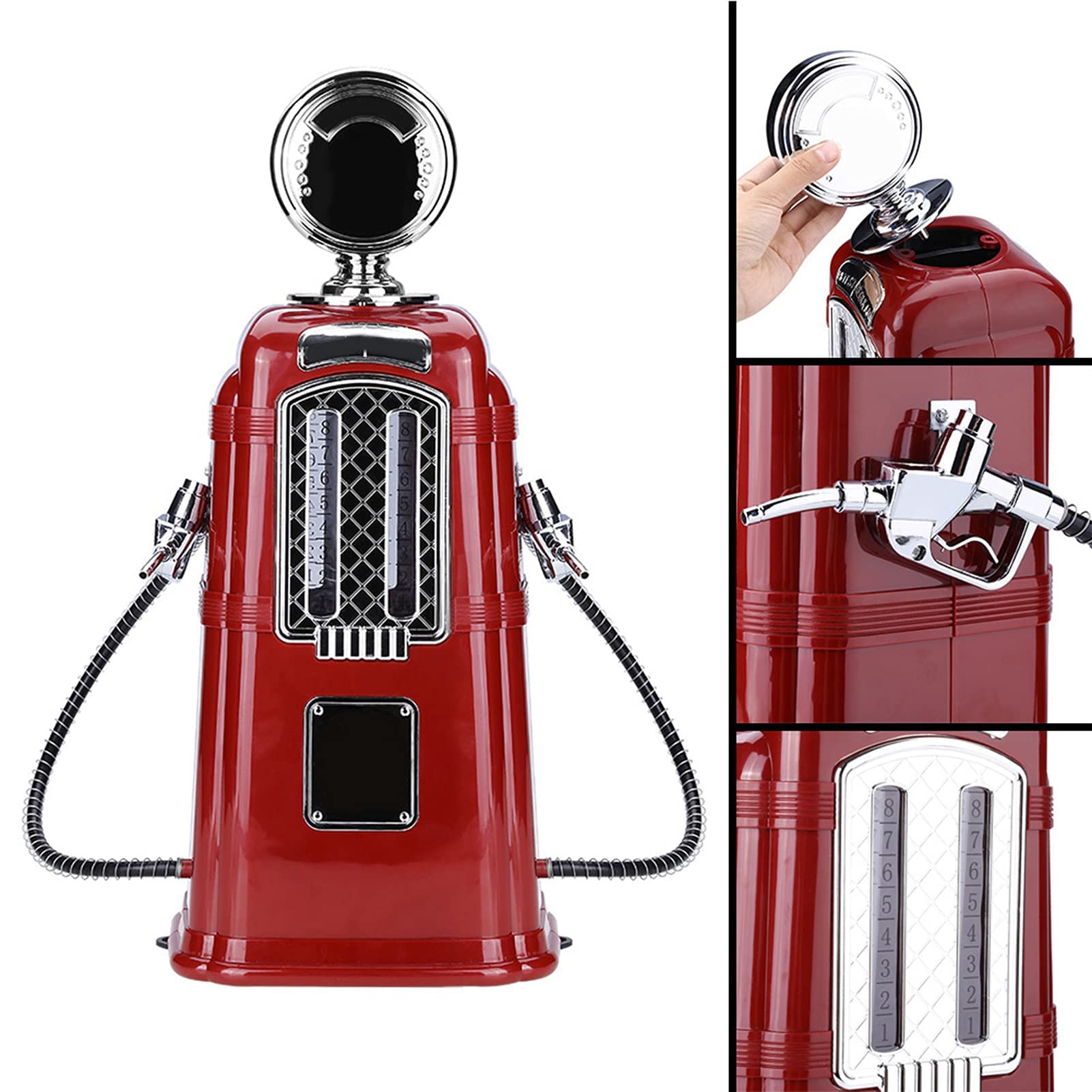 Double Guns Pompe à vin, à boisson, 1000 cc, double pistolet, pompe à liquide, distributeur d'alcool, bière, outil pour, hôtels, salons de thé, KTV famille (rouge)