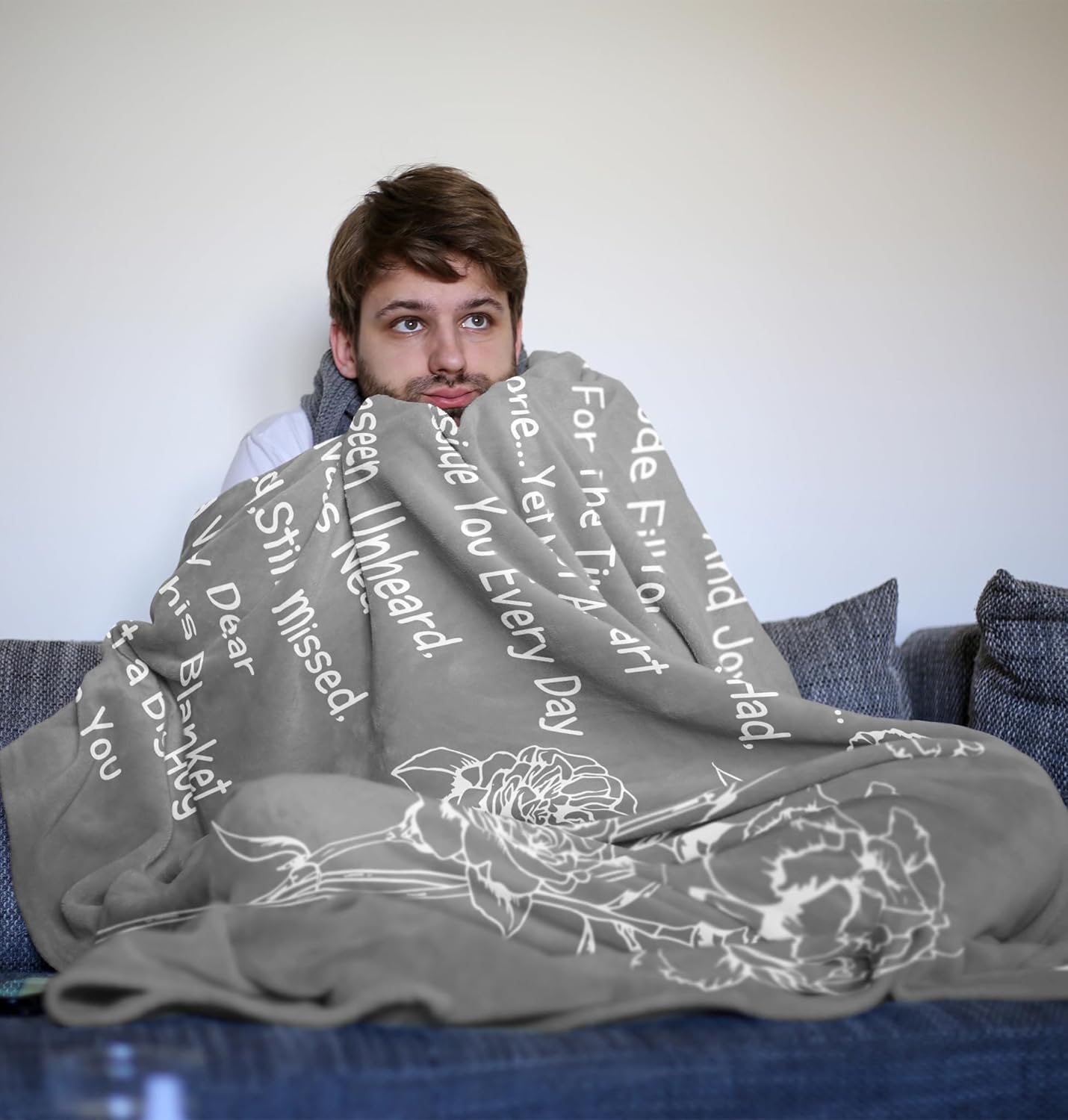 Sympathy Gifts for Loss of Loved One, Grief Gifts for Funeral, Memorial Blanket, Bereavement Gift Idea, Hug from Heaven Blankets, Condolences Gift for Loss, Soft Comfort Blankets 60X50in - Image 6