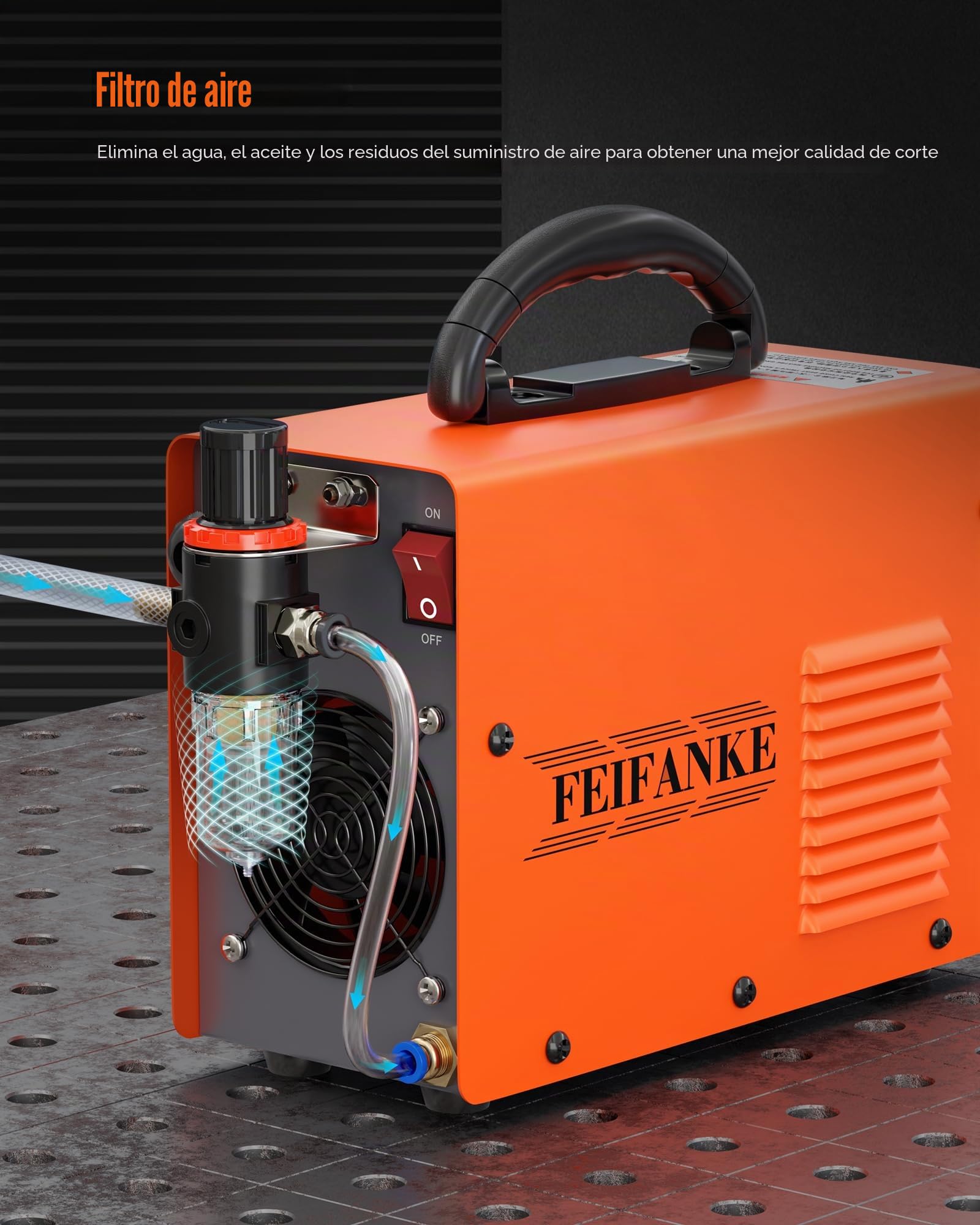 FEIFANKE 55 amperios cortador de plasma arco piloto sin contacto alta frecuencia flujo de aire IGBT 2T/4T antorcha de corte para cortar acero inoxidable aluminio y cobre