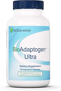 Nutra Biogenesis Bioadaptogen Ultra - Adaptogens Supplements, Adaptogenic Herbs Complex for Men and Women, Ashwagandha, Rhodiola Rosea, Ginseng for Mental Stress Support - 60 Capsules