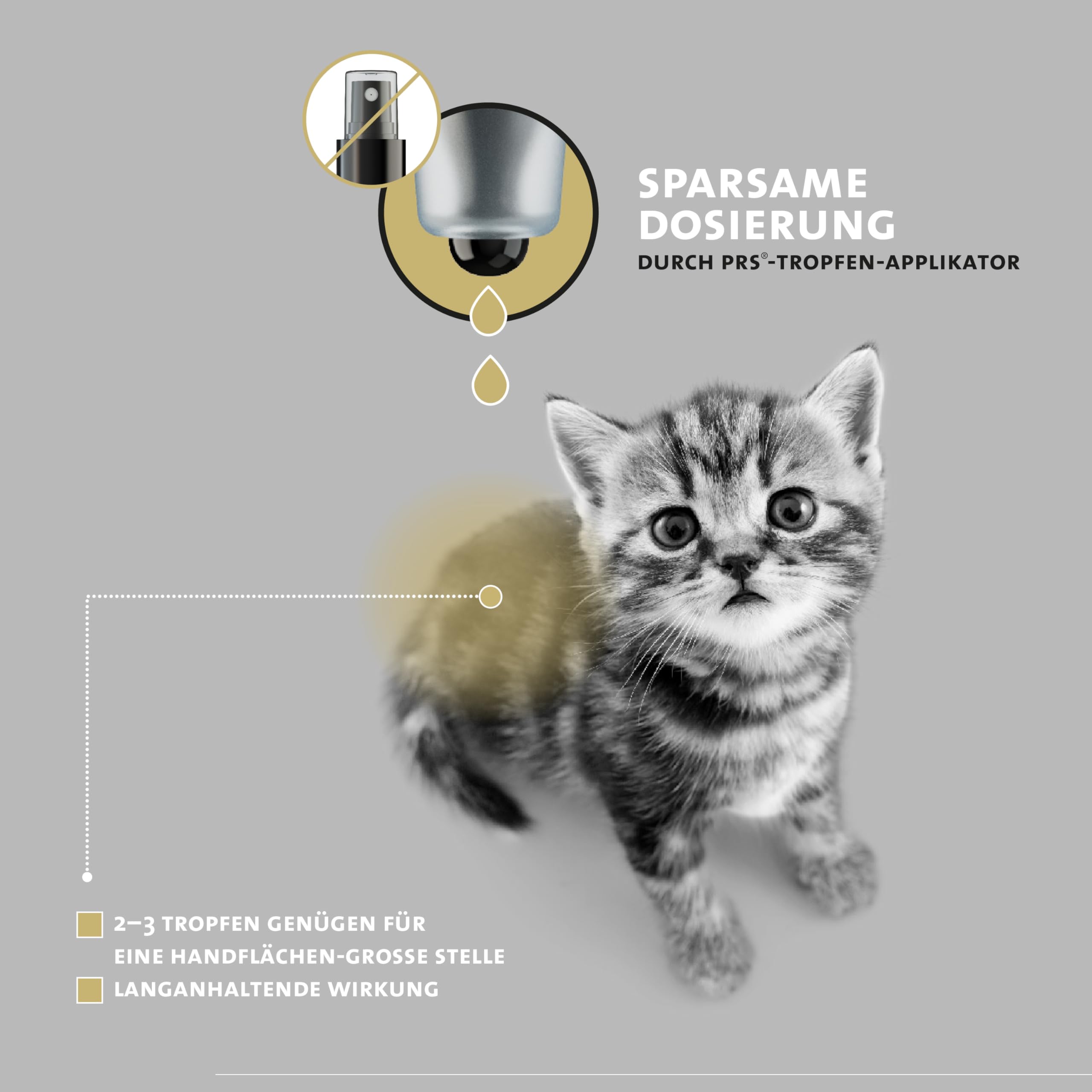 Peticare Anti-Parasiten Mittel für Katzen | gegen Milben Flöhe Pilze | lindert effektiv Juckreiz & unterstützt Regenerationsprozess | einzigartiges PRS® System für Lange Wirkung – petCat Protect 3010