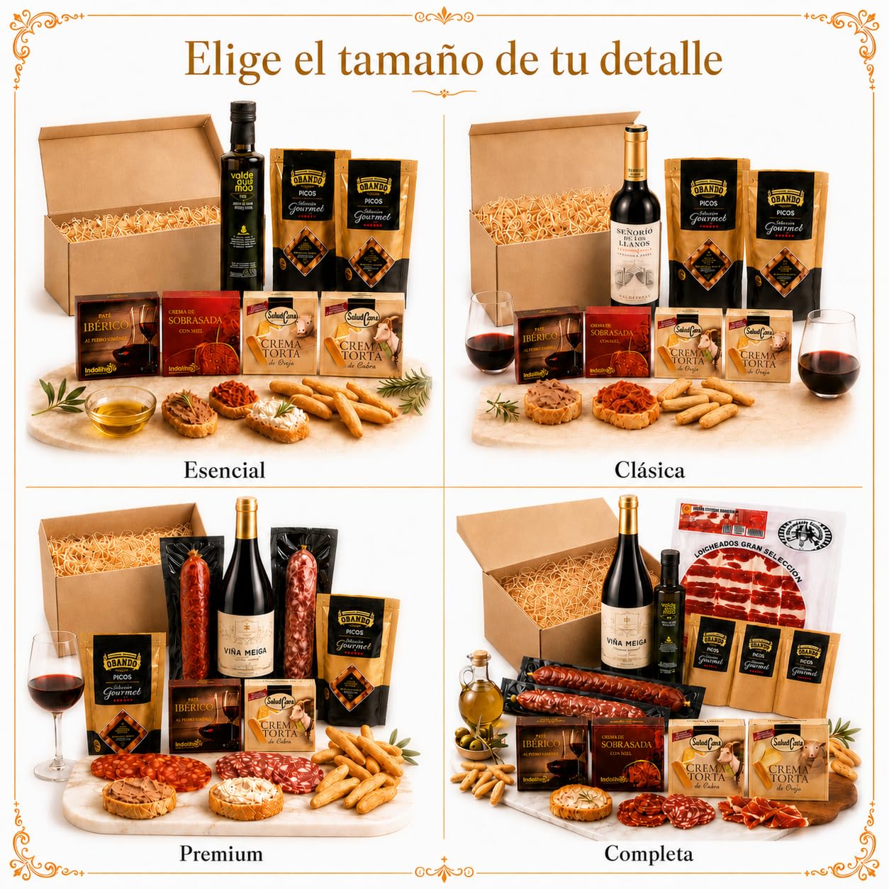 Cesta Gourmet para Regalar ACROL, Aceite oliva virgen extra 250 ml, cremas torta Oveja y Cabra, paté iberico, sobrasada con miel y picos artesanos, regalo cumpleaños mujer, regalos para hombres