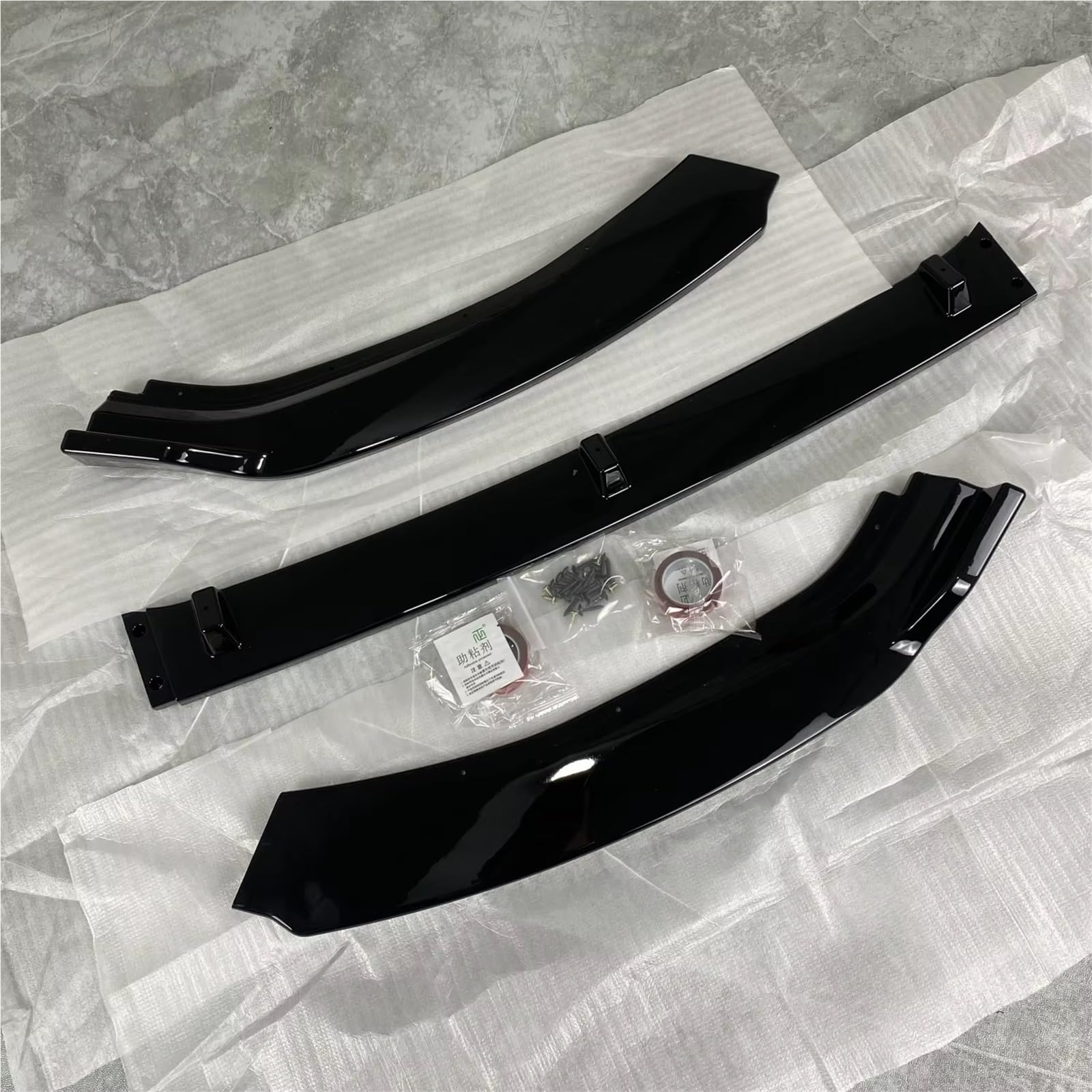 Parachoques Delantero Coche Spoiler Difusor Divisor Labios Parachoques Delantero 3 Piezas para Seat para Leon MK2 1P S/T para TSI Facelift 09-12 Bodykits Tuning Kit lip