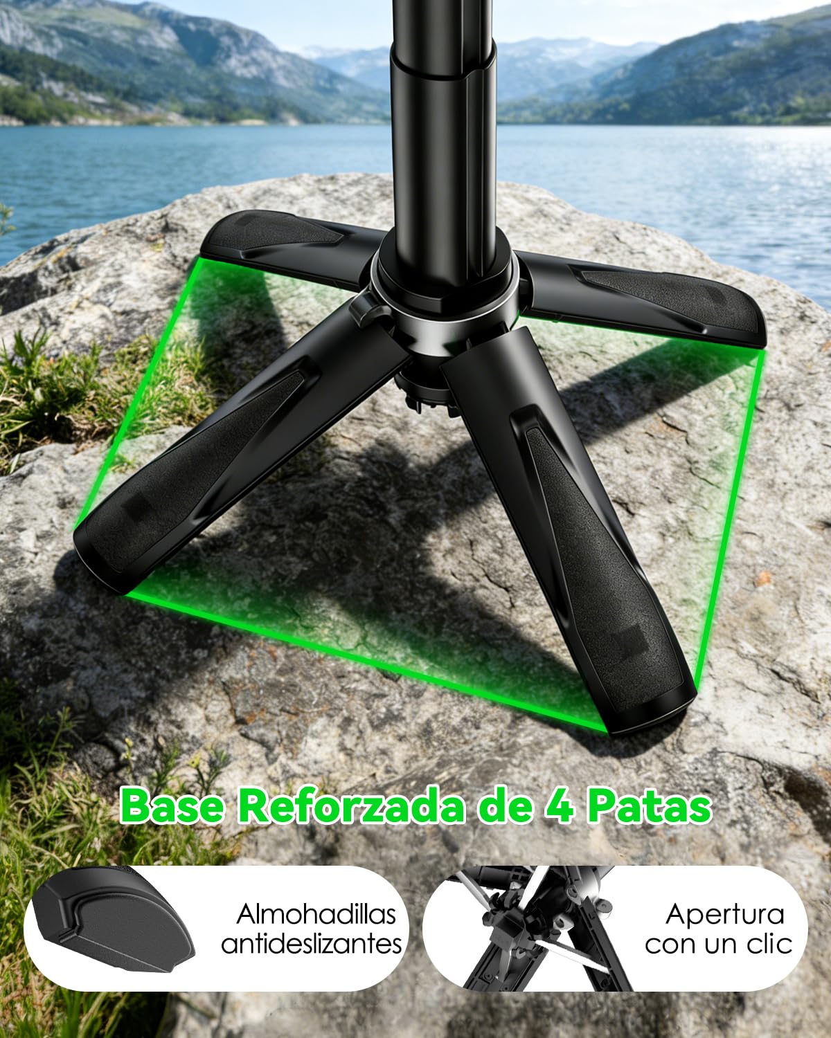 CloudValley trípode magnético multifuncional para selfie y vlog, soporte portátil de bolsillo compatible con MagSafe para iPhone/Android
