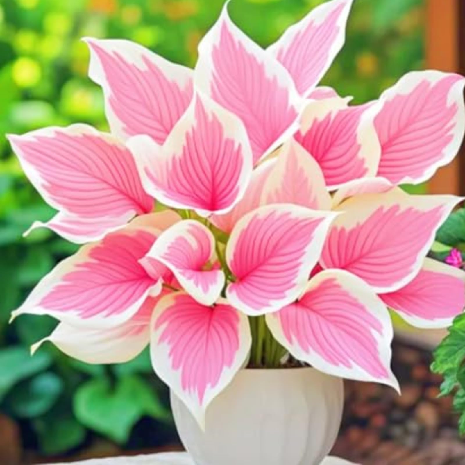 Perennial-Hosta Bulbs for Planting Now UK-Brilliant Hostas-Grow Well/Excellent Display/Potted-Plants-Rhizome.-8Bulbs-e