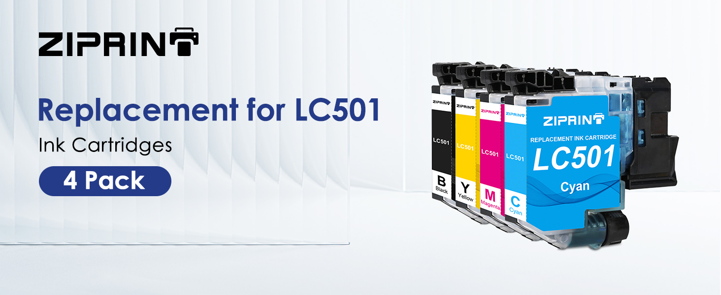 Amazon.com: ZIPRINT Compatible with Brother LC501 Ink Cartridge