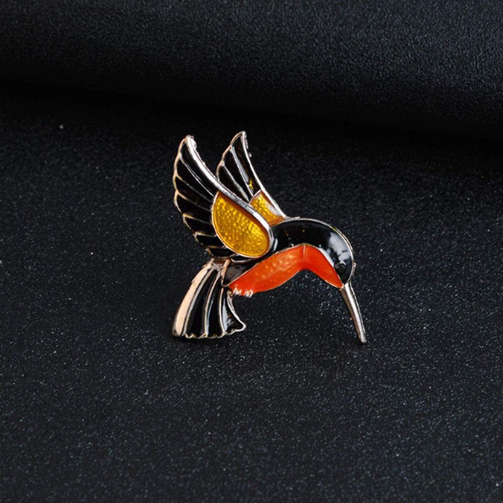 Kolibri-Brosche, zarte Broschen für Damen, modische goldene Tierbrosche, süßer Stil