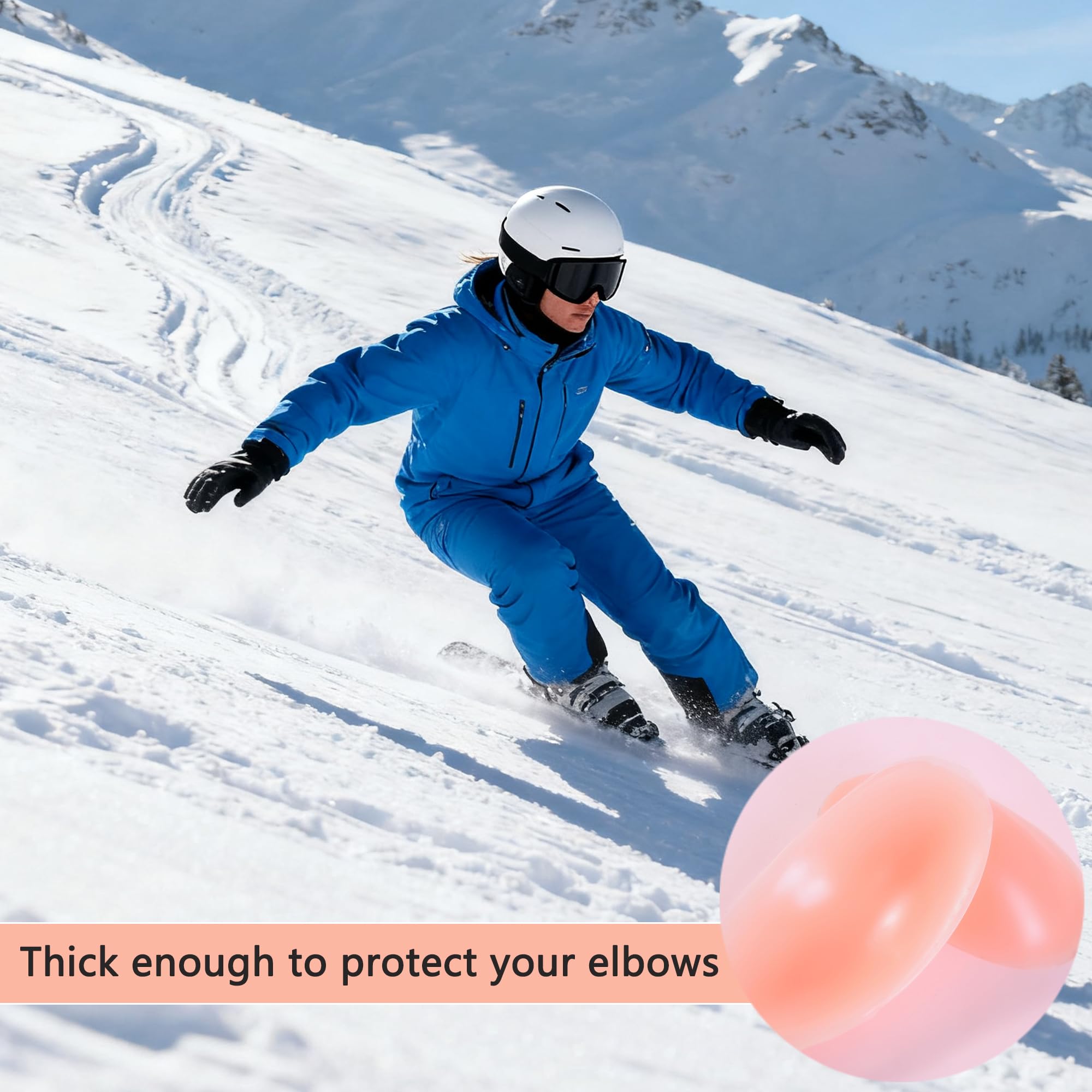 coudière Rembourrage en Silicone Coussinets de Protection des Coudes Coussinets Protection Coudes Skateboard pour la Danse, Le Skateboard, Le Volleyball, Le Ski