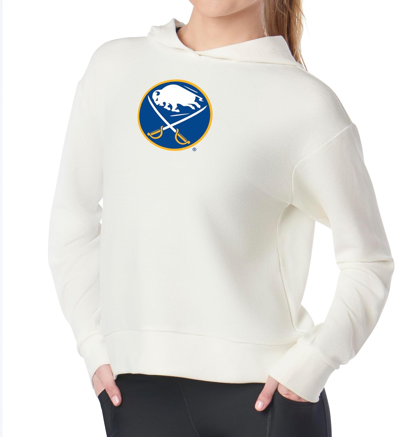 Northwest NHL Pullover Hoodie with Waffled Cup Wrists, Comfy Long Sleeve Sweater