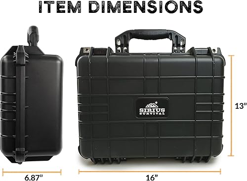 Miniatura 3 de Kit de preparación y supervivencia para emergencias para 2  más de 175 piezas  Estuche rígido impermeable y duradero  Alimentos y agua, equipo y