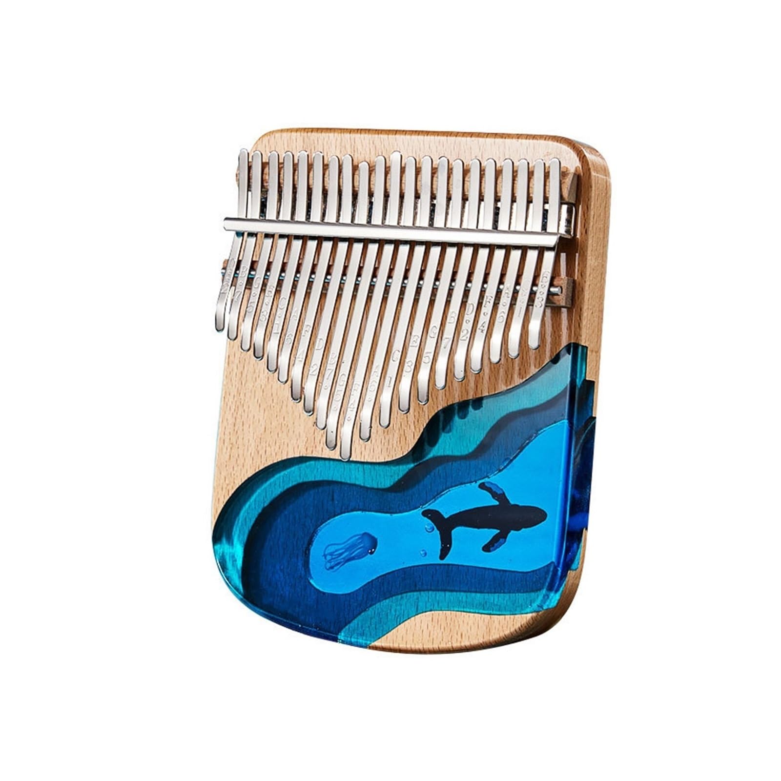 Kalimba Kalimba 17-tonowy dwupalcowy instrument fortepianowy kciukowy dla początkujących kalimba